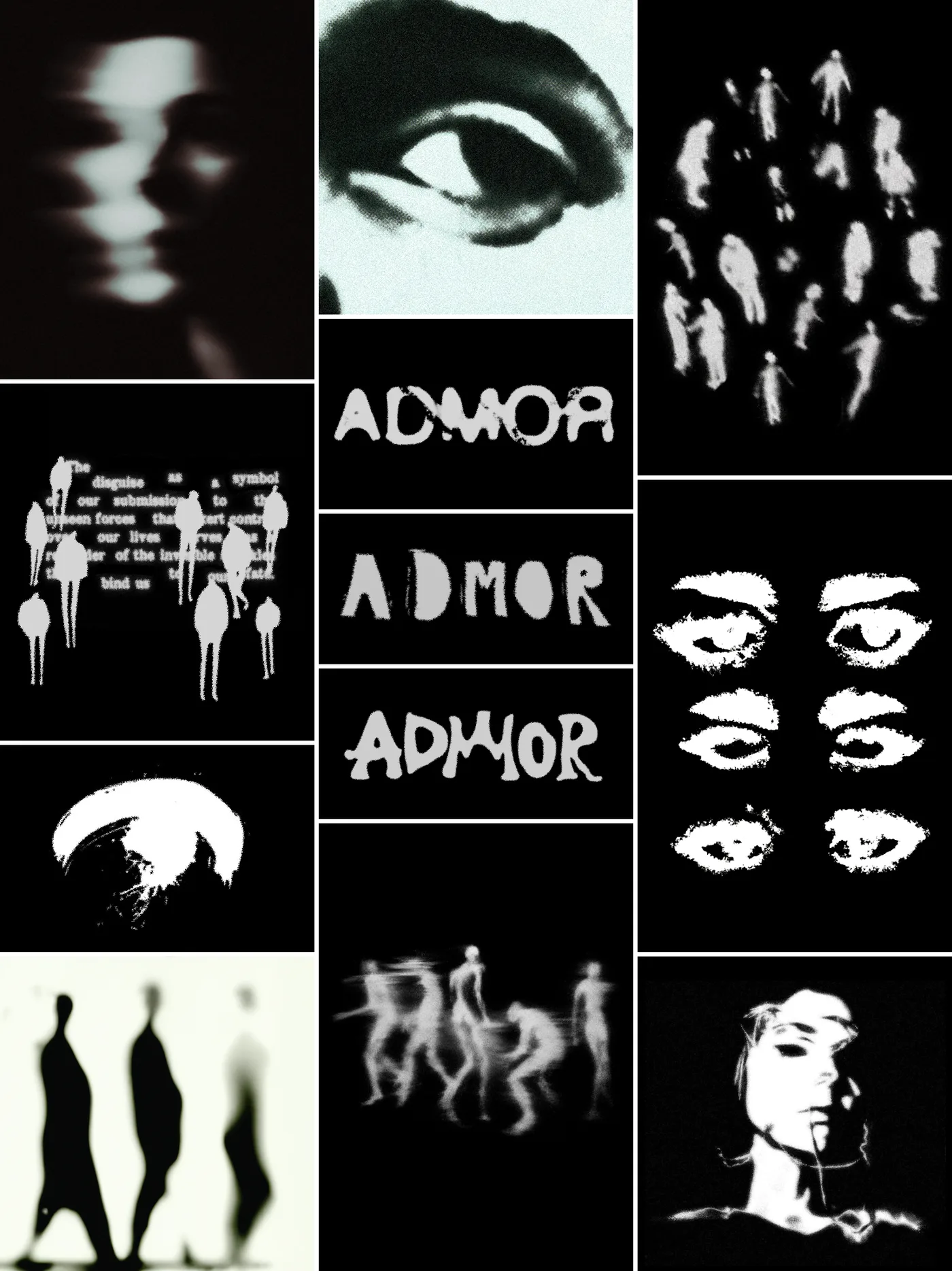 Research was translated into multiple graphic directions through raster experimentation, typography, illustration and image manipulation. Concepts were developed independently before being adapted to specific garments. (...) napisz opis
