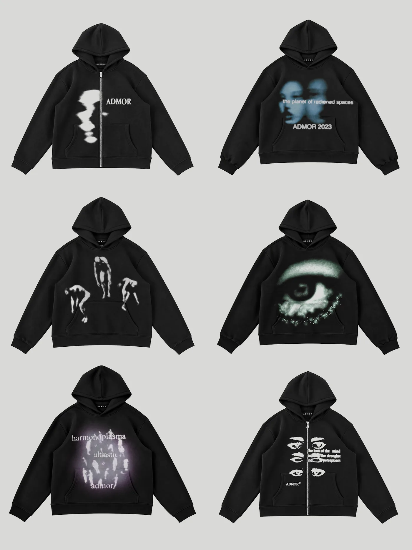 At the end of each design cycle, the developed concepts were assembled into a complete apparel proposal and presented on mockups directly to ADMOR's founder (...) napisz opis