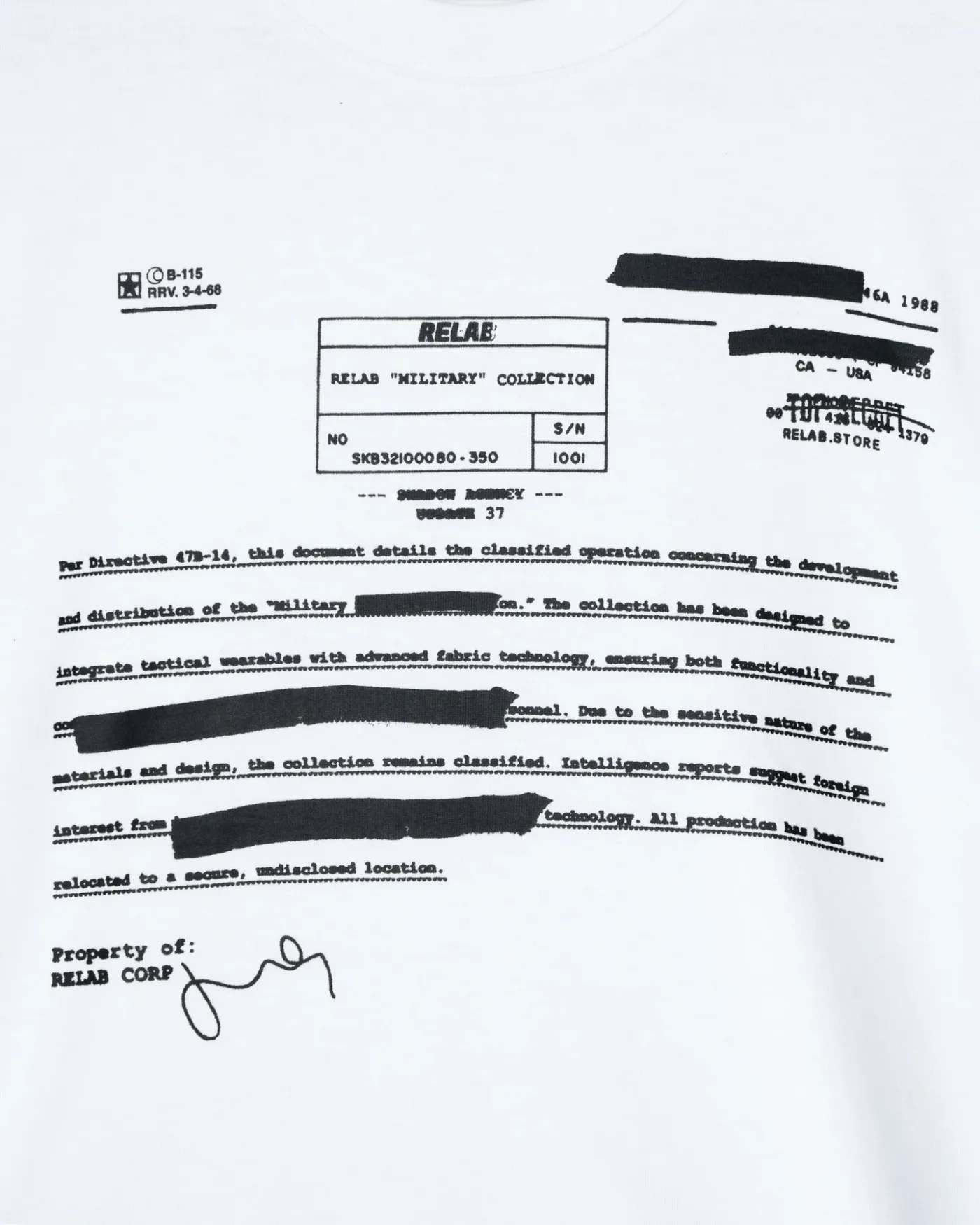 Grafika stworzona dla projektu "RELAB TOP SECRET" 